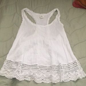 White flowy tank top from Sun Diego